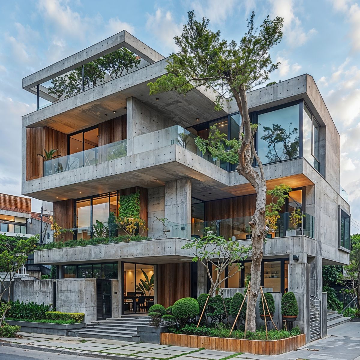 thiết kế sân vườn cho nhà hướng tây